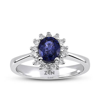 1.05 ct.Sapphire Diamond Ring - 1