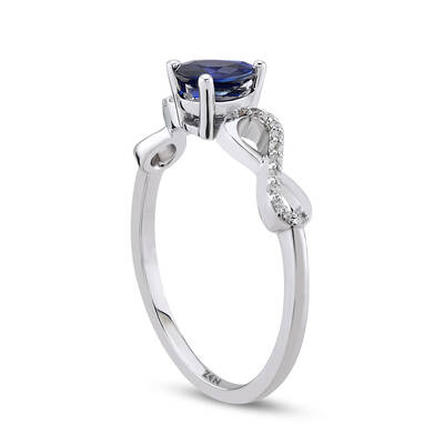 0.40 ct.Sapphire Diamond Ring - 3