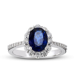 1.88 ct.Sapphire Diamond Ring - 1