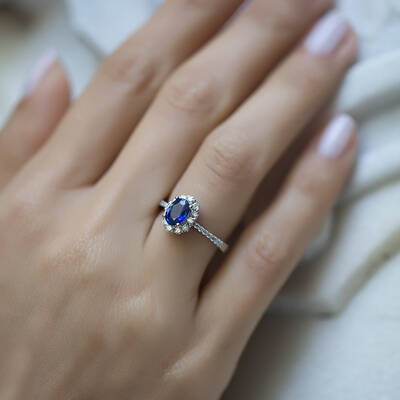 1.88 ct.Sapphire Diamond Ring - 5