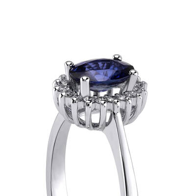 0.99 ct.Sapphire Diamond Ring - 4