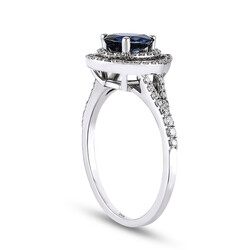1.05 ct.Sapphire Diamond Ring - 3