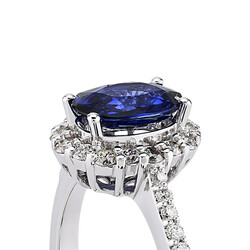 1.24 ct.Sapphire Diamond Ring - 3