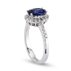 1.24 ct.Sapphire Diamond Ring - 4