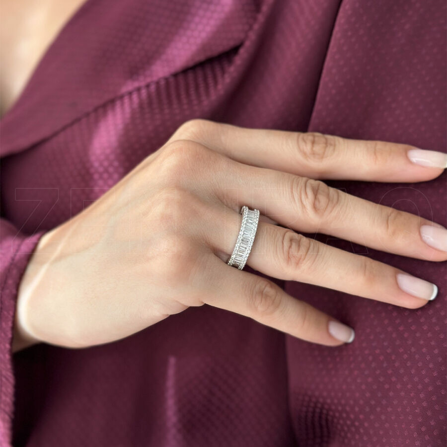 خاتم مرصع بالألماس 2,12 قراط - 1