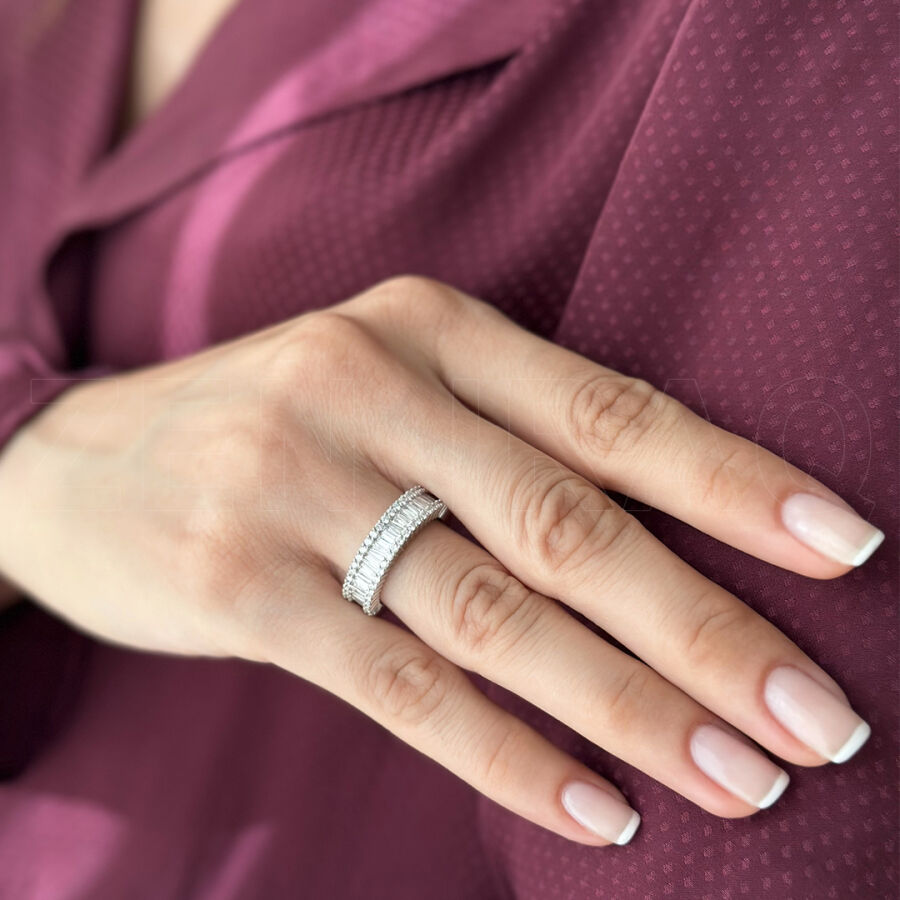 خاتم مرصع بالألماس 2,12 قراط - 2