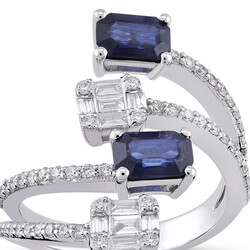 1.60 ct.Sapphire Diamond Ring - 2