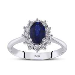 1.68 ct.Sapphire Diamond Ring - 1