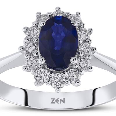 1.68 ct.Sapphire Diamond Ring - 2