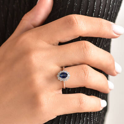 1.68 ct.Sapphire Diamond Ring - 5