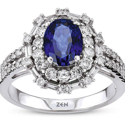 1.95 ct.Sapphire Diamond Ring - 2