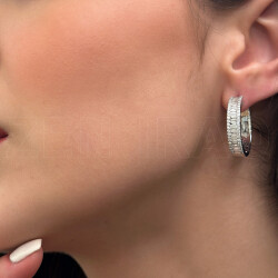 2.14 ct.Baguette Diamond Earrings - 3