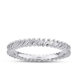 0.33 ct.Baguette Memoire Diamond Ring - 2