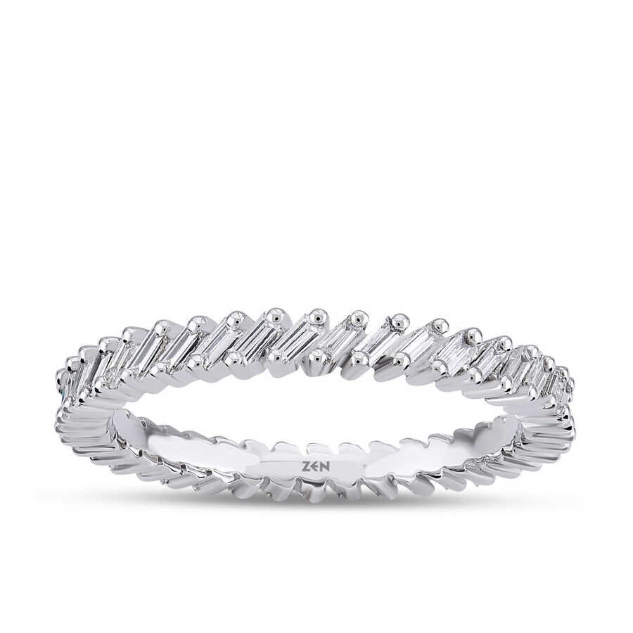 0.33 ct.Baguette Memoire Diamond Ring - 2