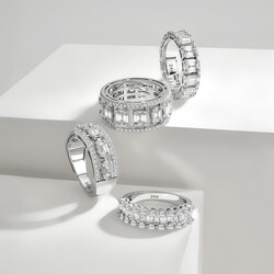 1.55 ct.Eternity Baguette Diamond Ring - 6