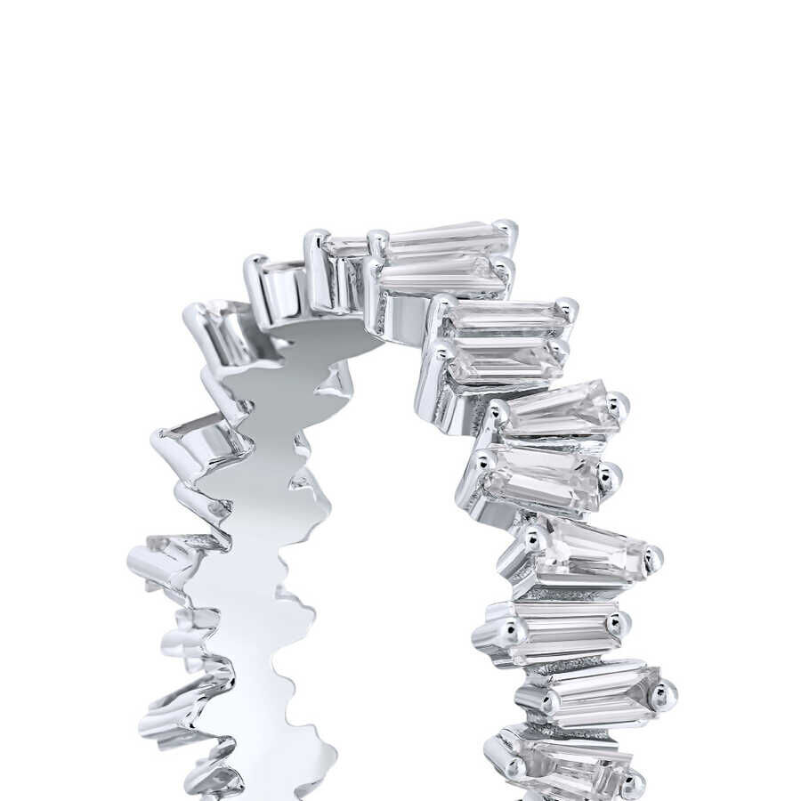 1.10 ct.Baguette Eternity Diamond Ring - 7