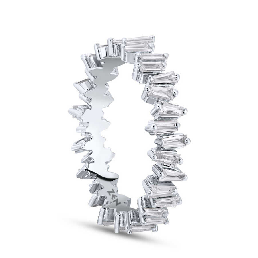 1.10 ct.Baguette Eternity Diamond Ring - 5