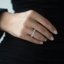 1.10 ct.Baguette Eternity Diamond Ring - 2