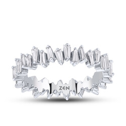 1.10 ct.Baguette Eternity Diamond Ring - 1