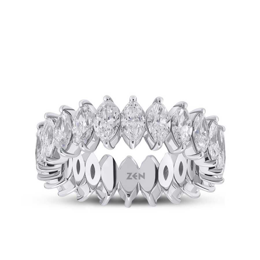4.26 ct.Eternity Marquise-Cut Diamond Ring - 1