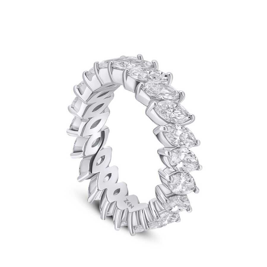 4.00 ct.Eternity Marquise-Cut Diamond Ring - 4