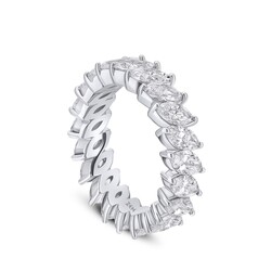 4.00 ct.Eternity Marquise-Cut Diamond Ring - 3