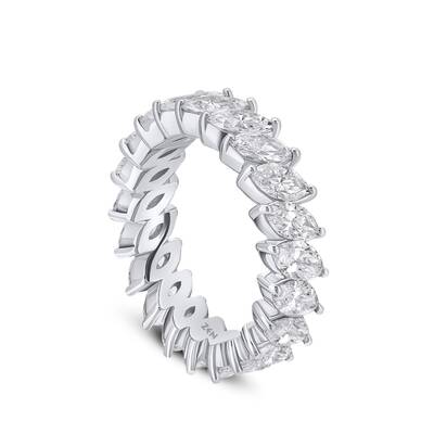 4.00 ct.Eternity Marquise-Cut Diamond Ring - 3
