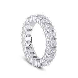 4.70 ct.Eternity Oval-Cut Diamond Ring - 4