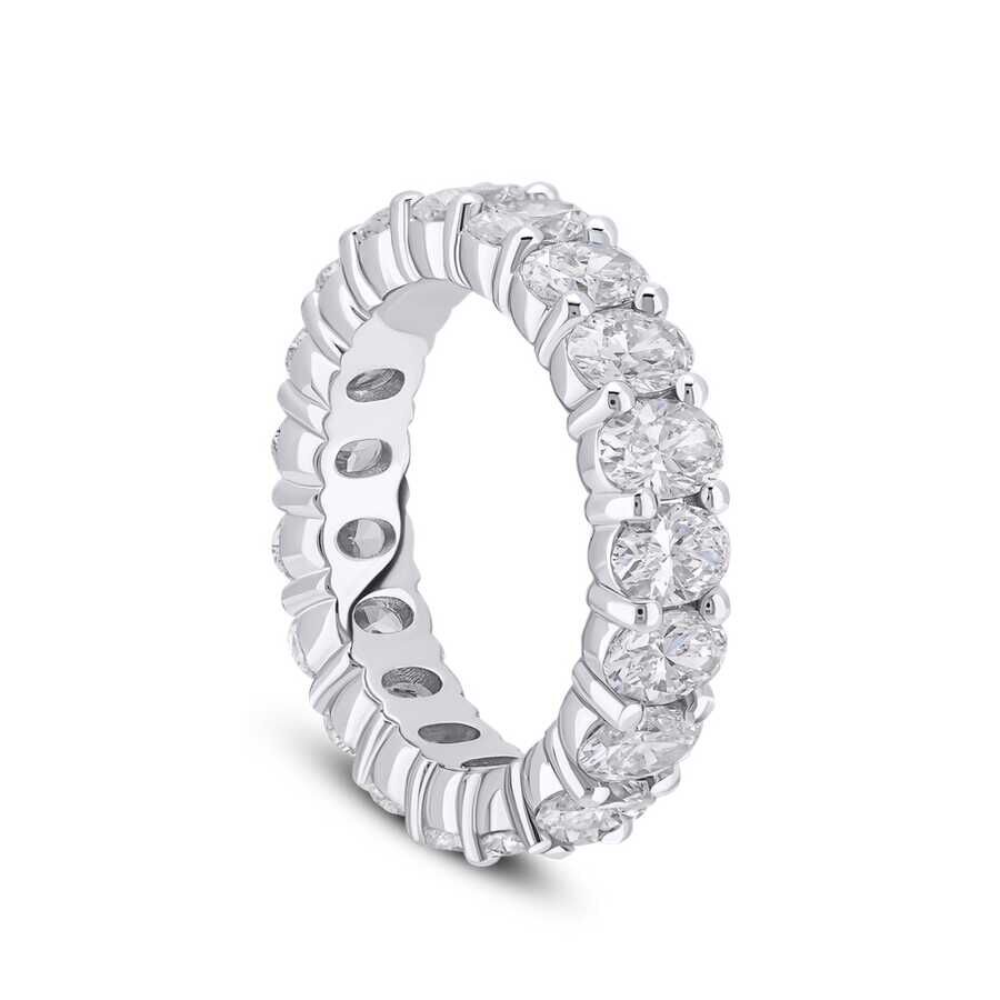 4.70 ct.Eternity Oval-Cut Diamond Ring - 4