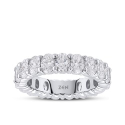 4.70 ct.Eternity Oval-Cut Diamond Ring - 1