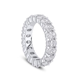 4.70 ct.Eternity Oval-Cut Diamond Ring - 3