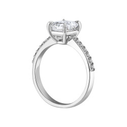 2.24 ct.Octagon Solitaire Diamond Ring - 3