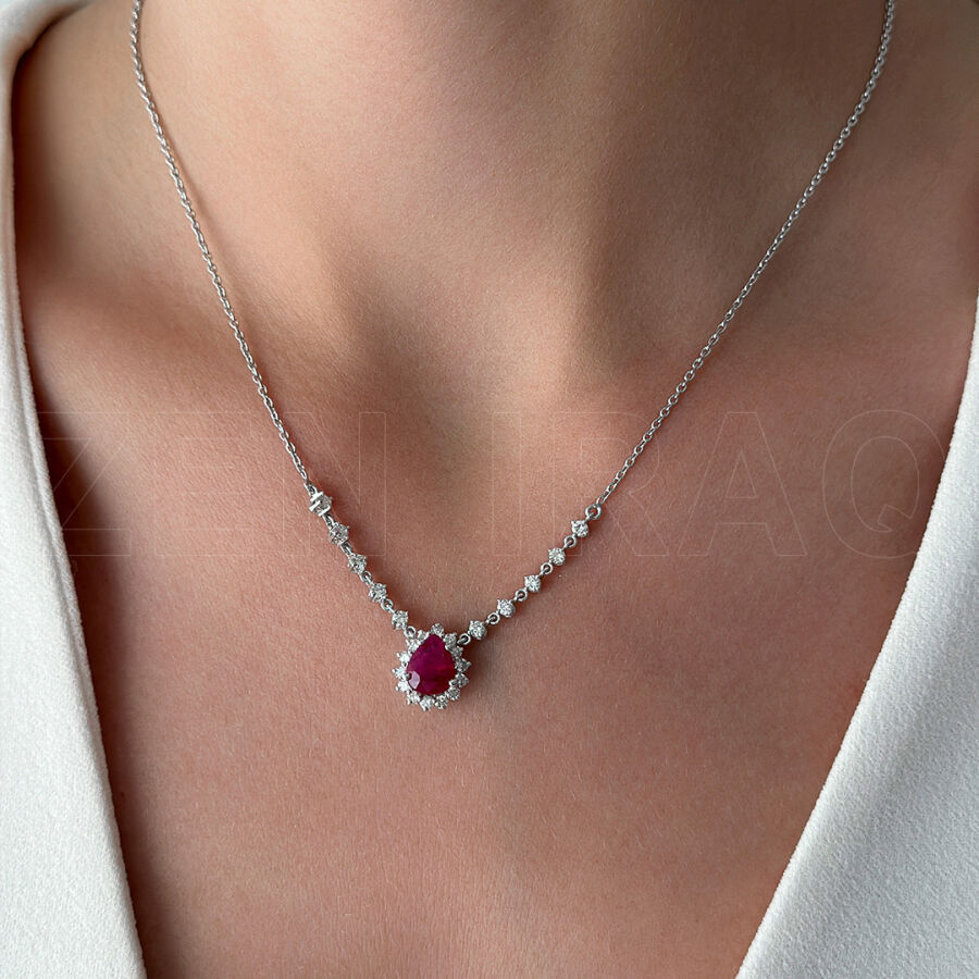 2.25 ct.Ruby Diamond Pendant - 2