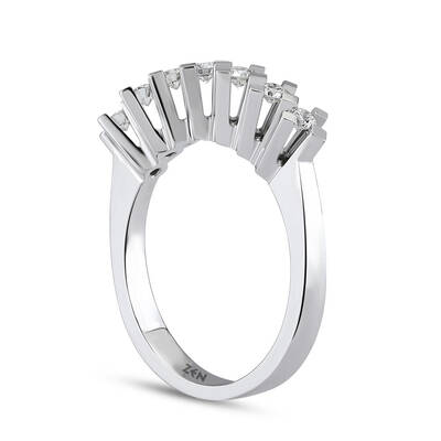 0.29 ct.Love Compass 7 Stone Diamond Ring - 3