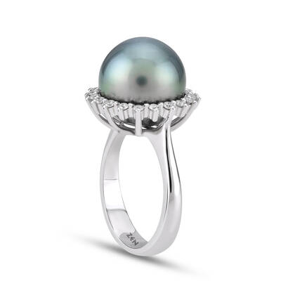 2.80 ct.Pearl Diamond Ring - 3