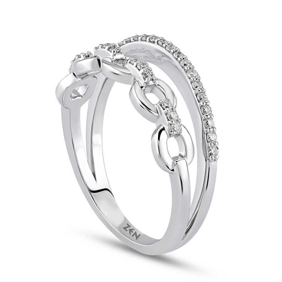 0.18 ct.Duet Diamond Ring - 4