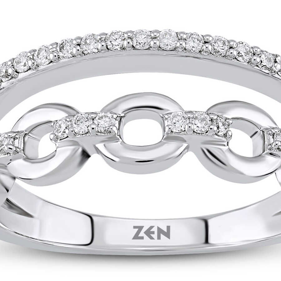 0.18 ct.Duet Diamond Ring - 5