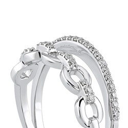 0.18 ct.Duet Diamond Ring - 4