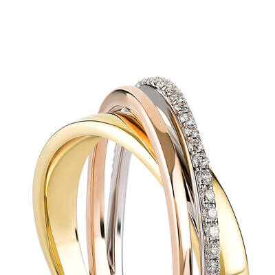 0.15 ct.Trisy Diamond Ring - 5