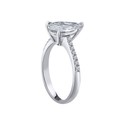 2.33 ct.Pear Solitaire Diamond Ring - 2