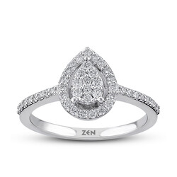 0.38 ct.Diamond Ring - 1
