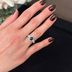 2.39 Carat Sapphire Diamond Ring - Zen Diamond