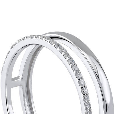 0.12 ct.Duet Diamond Ring - 4