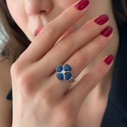 2.40 Carat Sapphire Diamond Ring - 2