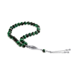 Green Tiger Eye Rosary - 1