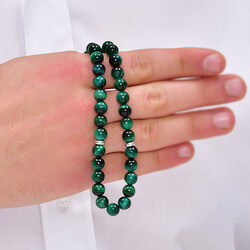 Green Tiger Eye Rosary - 4