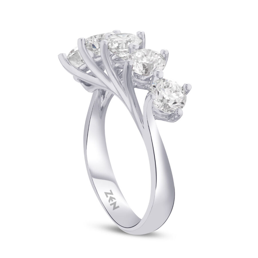 2.50 ct.Fivestone Diamond Ring - 2