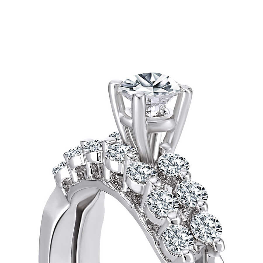 0.80 ct.Twins Solitaire Diamond Ring Solitaire Diamond Ring 