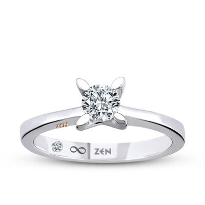 0.41 ct.Hera Solitaire Diamond Ring - 1