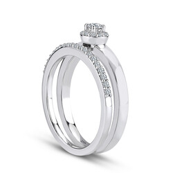 0.30 ct.Twins Solitaire Diamond Ring - 3